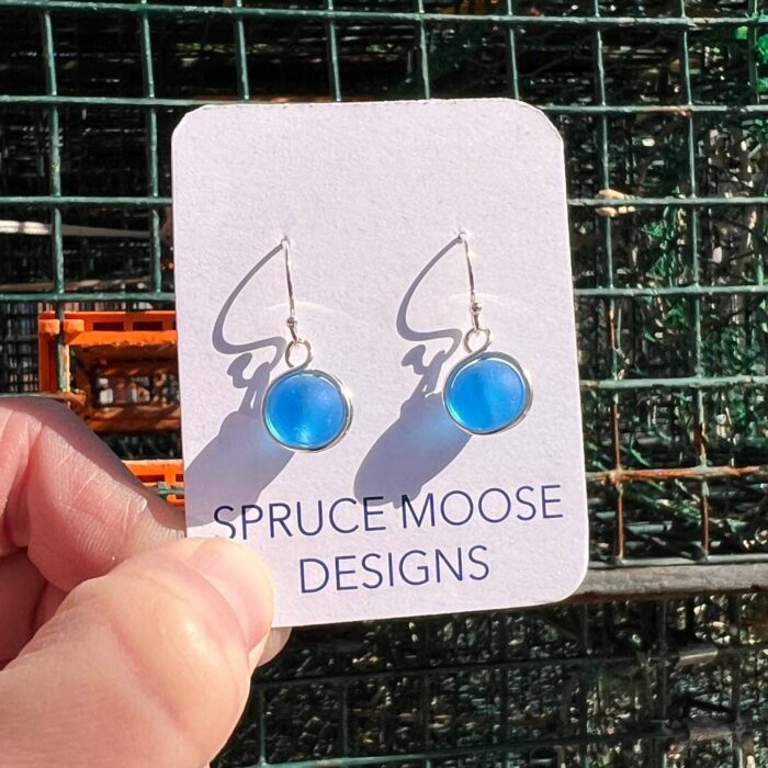 Turquoise Bead Earrings by Sprucemoose Designs