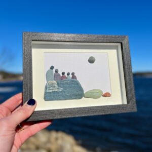 Family of 5 Beach Art by Brimstone Designs