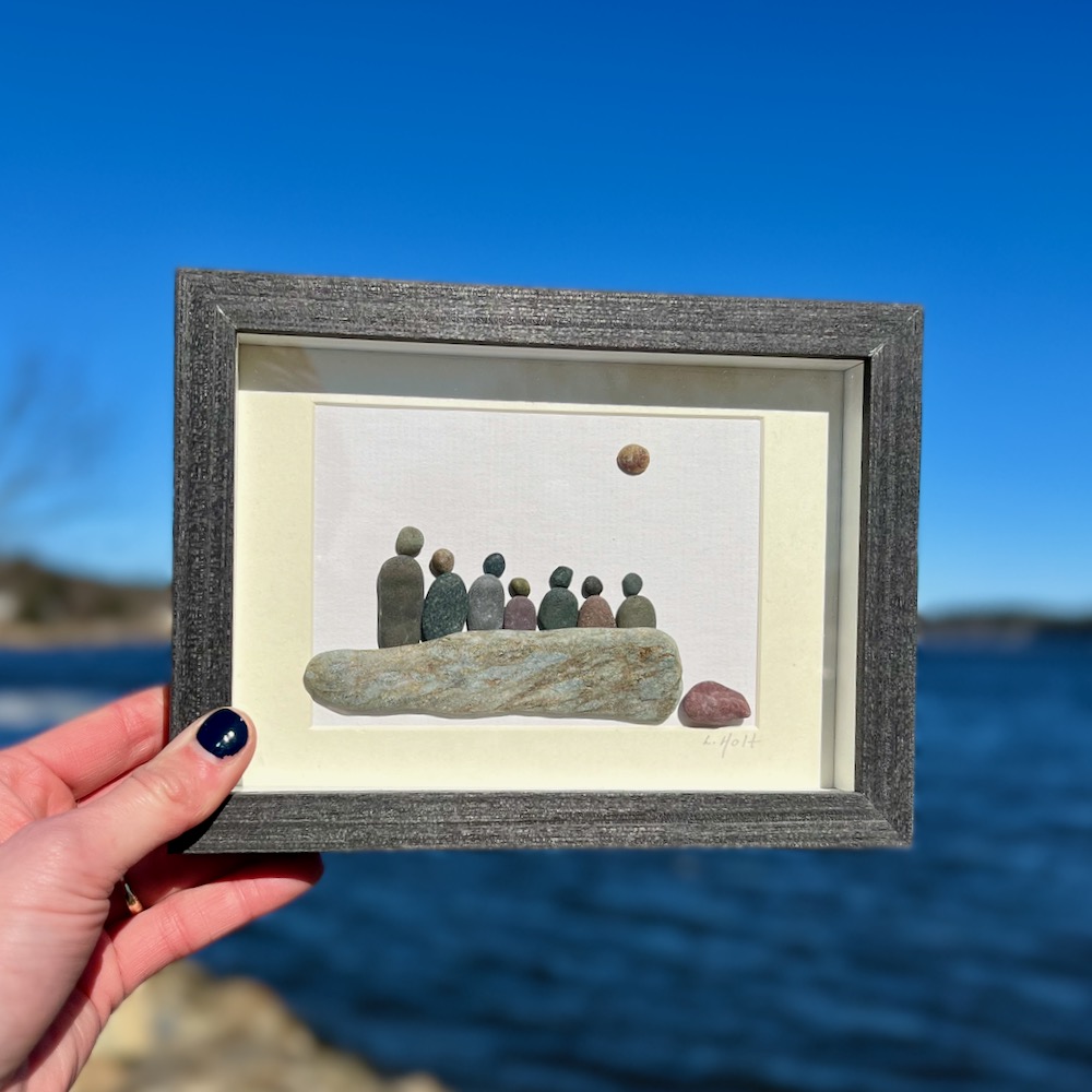 Family of 7 Beach Art