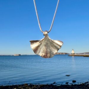 Ginkgo Leaf Necklace by Cullen Jewelry Design