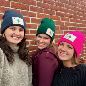 First Maine Flag Patch Beanies